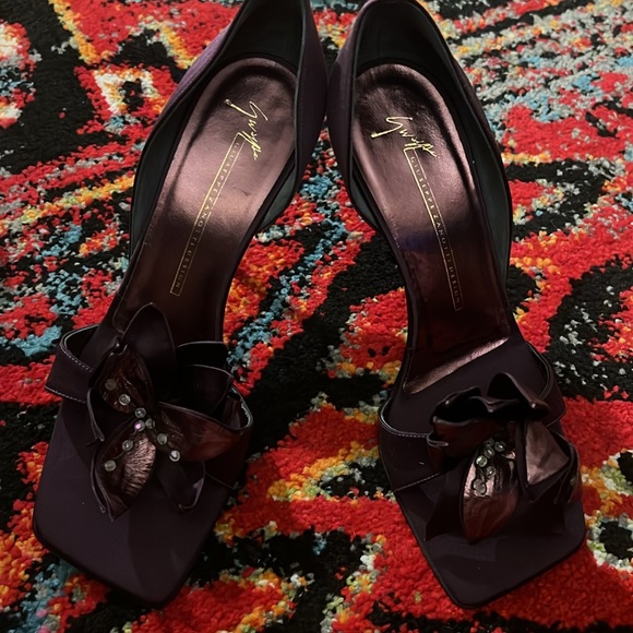 Stiletto eggplant high heels - Picture 2 of 7